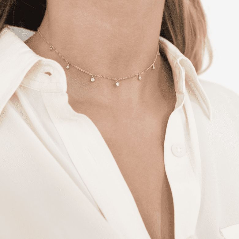 HLC - COLLAR BOLAS CON DIAMANTES 6