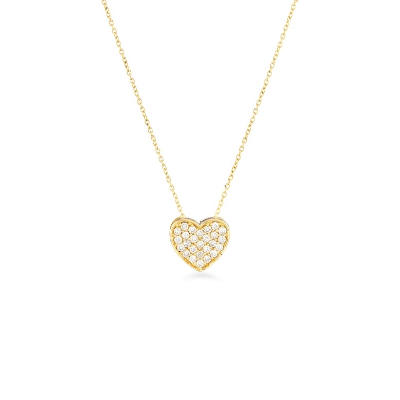 HLC - HEART NECKLACE WITH DIAMONDS 1